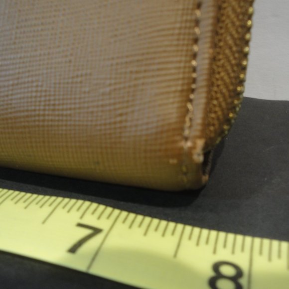 Joy Mangano Brown/Tan Wallet with 2 Zippered areas - Picture 2 of 13